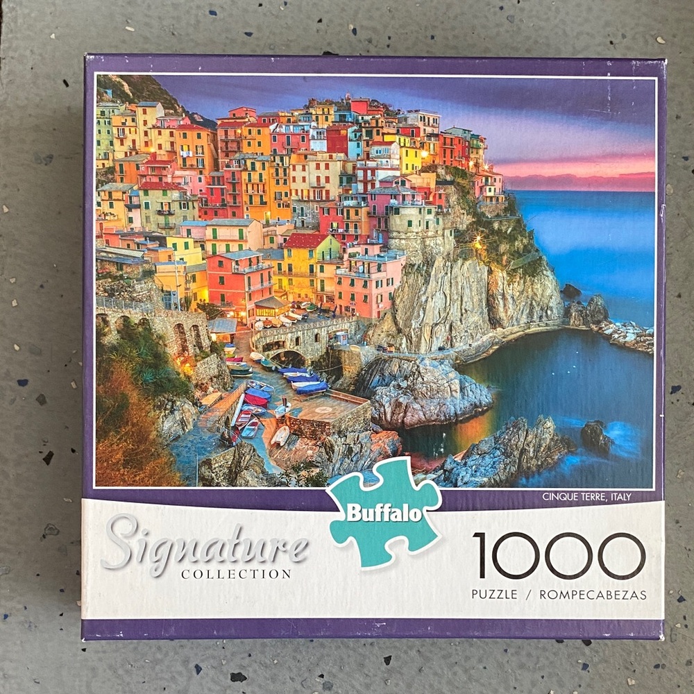 Buffalo David Bitton 1000-Piece Puzzle - Vibrant Coastal Village
